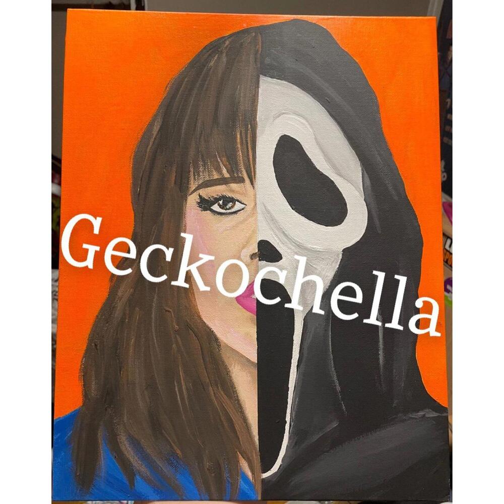Scream Sidney Prescott Ghostface Billy Loomis Stu Macher Halloween decor art